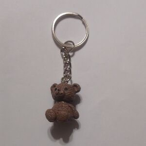 Brown Teddy Bear Keychain